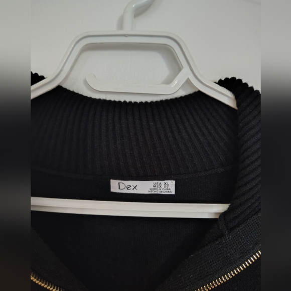 DEX Black Half-Zip Sweater Dress - Picture 2 of 8